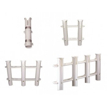 Portacanne da pesca multiplo in plastica antiurto 