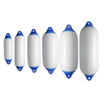 Parabordo cilindrico Majoni bianco con testa blu