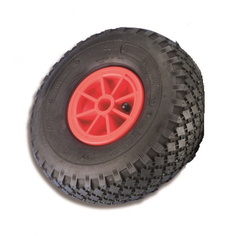 Rubber spare wheels with tire Ø 260 mm