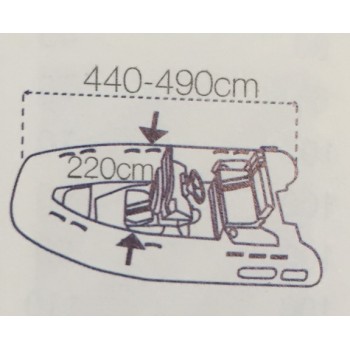 Tender cover "Covy Line" TG. S 440/490 cm