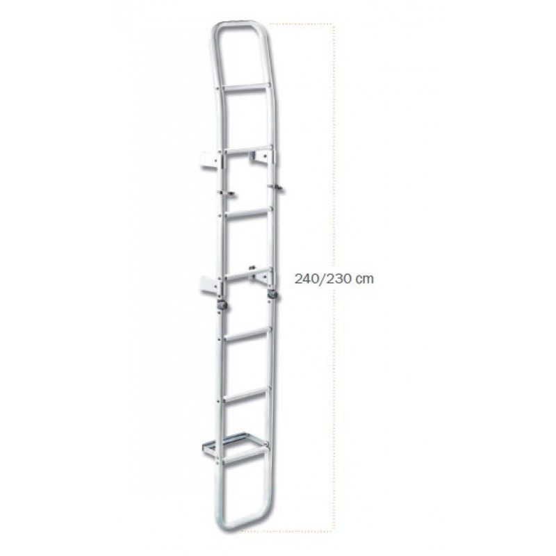 Foldind ladders 10 steps «Oval series»