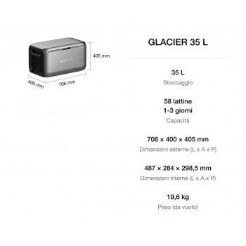 Frigo-congelatore portatile ECOFLOW 35 litri 