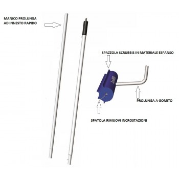 Spazzolone pulisci carena Scrubbis