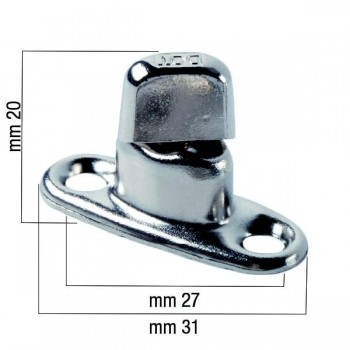 10 Tornichetti per fissaggio telo, tende, tendalini e telocopribarca - mod. ALTO