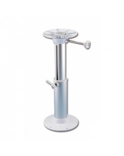 Supporto sedile telescopico in alluminio anodizzato - base BIANCO