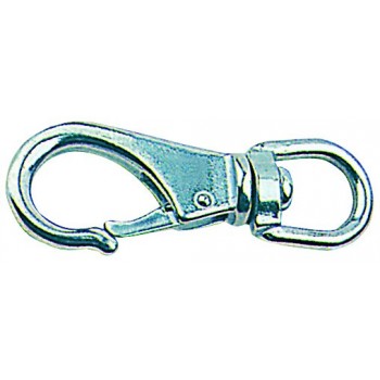  Snap-hooks with swivel, made of stainless steel 