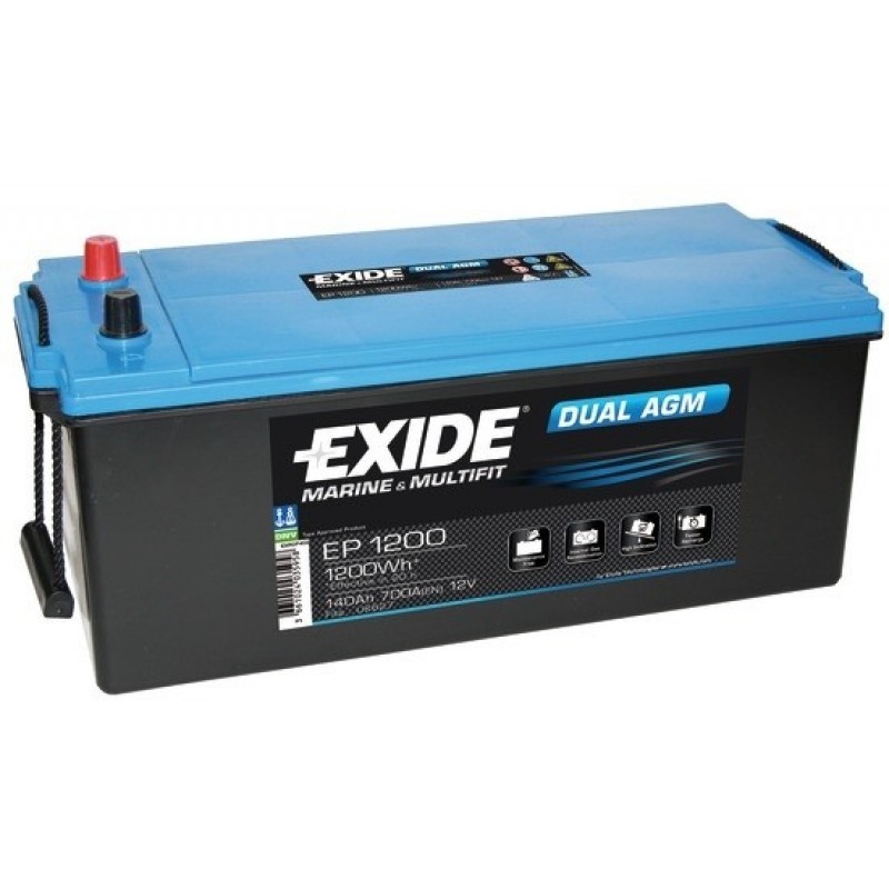 Batteria EXIDE Agm 140 Ah per servizi ed avviamento
