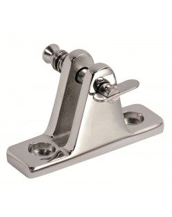 Supporto a forcella inclinata con spinotto sfilabile e molla