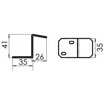 Staffa per fissaggio serbatoi con autoclave