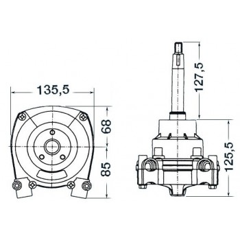 Timoneria rotativa non reversibile T73 