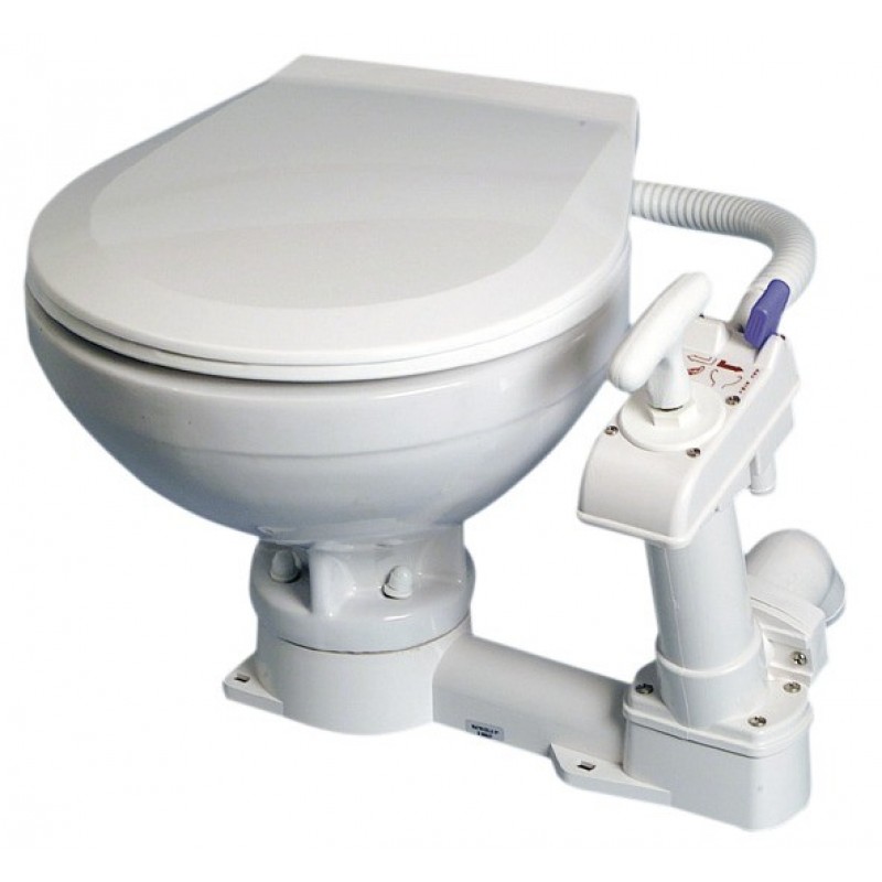 Manual toilet unit