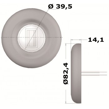 Fanale a LED poppa completamente in acciaio inox 