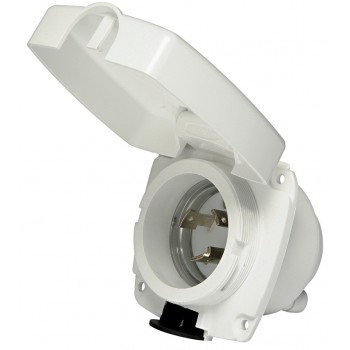 Presa impermeabile 30A in abs “New Edge”