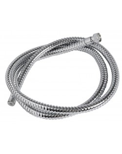 Polished stainless steel shower hose