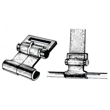 Plastic hook for ribs' canopies