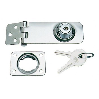 Chiusura a cerniera per cassapanche e boccaporti