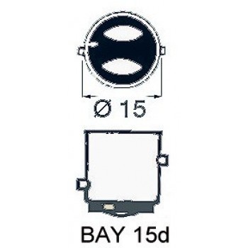 Lampadina a filamento verticale a poli disassati per luci navigazione