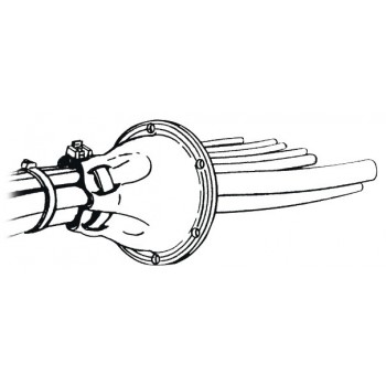 Cuffia conica passacavi in PVC