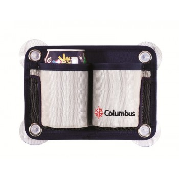 COLUMBUS 2-place glass/can holder pouch