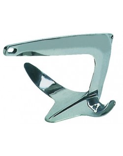 Trefoil anchors made of mirror polished AISI 316 stainless steel