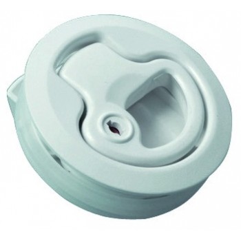 Alzapagliolo in nylon bianco con chiave