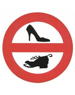 Divieto autoadesivo NO WALKING