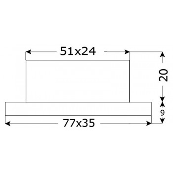 Luce di cortesia con frontalino in acciaio inox