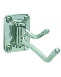 Appendiabito 2 ganci in acciaio inox