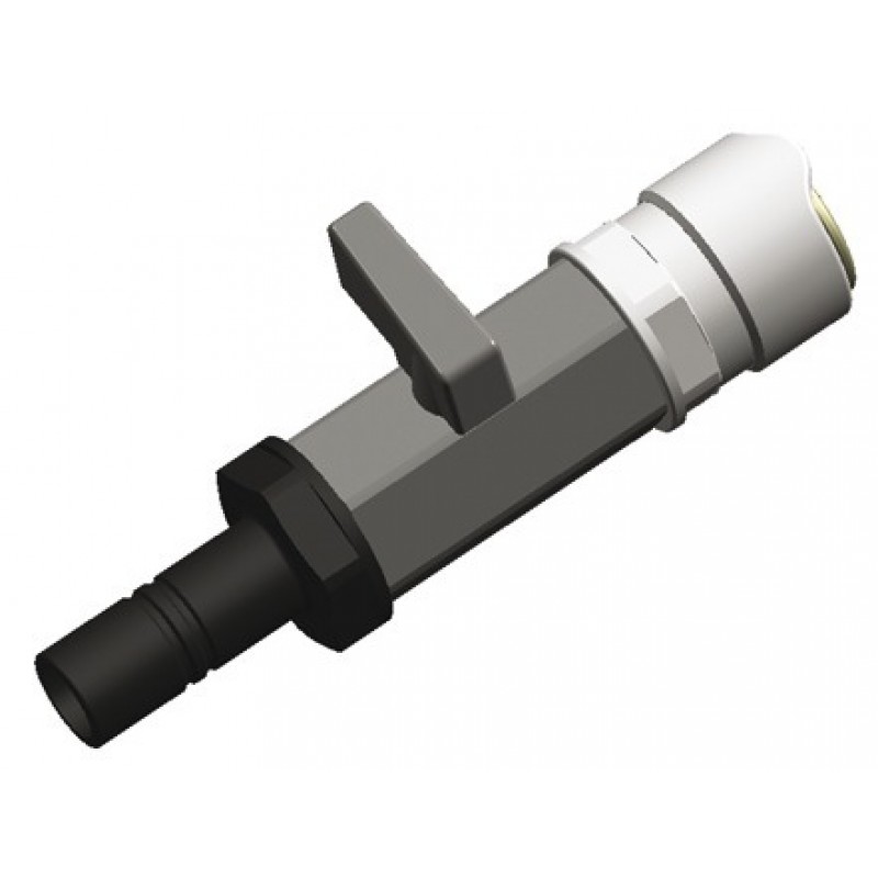 Shut-off valve (brass) Ø 15 mm