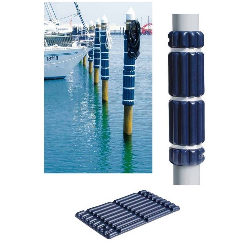 Wharf protection made of solid injection moulded soft EVA