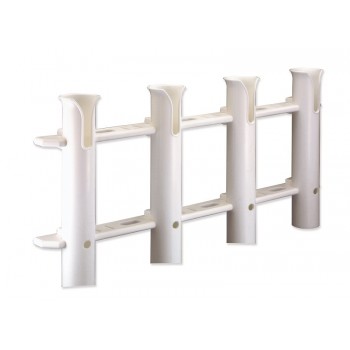 Portacanne da pesca multiplo in plastica antiurto 