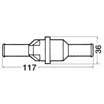 Dispositivo da inserire lungo la tubazione di sfiato carburante 