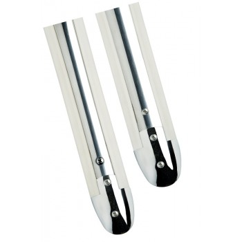 Terminale in acciaio inox per profilo mezzo tondo in acciaio inox 