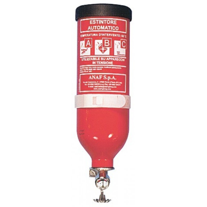 Automatic spray powder extinguisher