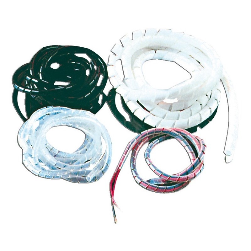 Cabling coil made of white polyethylene