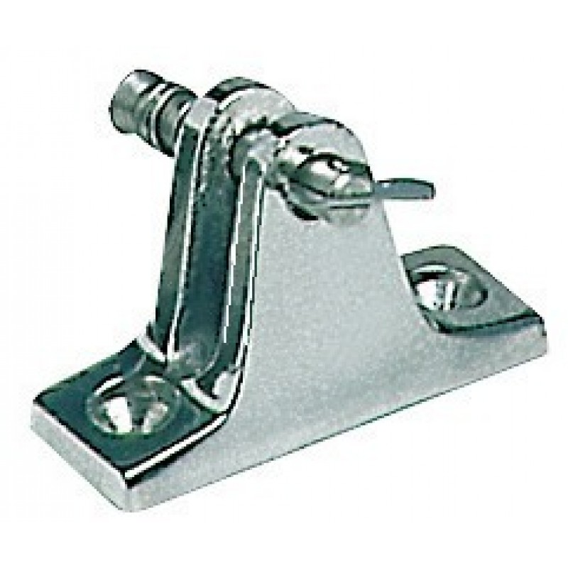 90° fork articulated joint with unthreadable spring pin