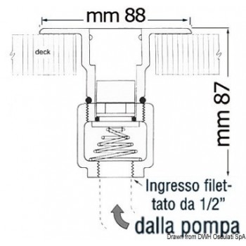 Attacco a baionetta a filo per lavaggio ponte 