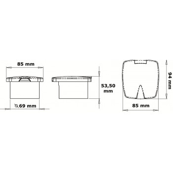 Box doccia NEW EDGE con doccia Mizar - Sportello CROMATO