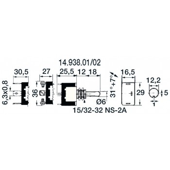 Interruttore CARLING SWITCH a levetta