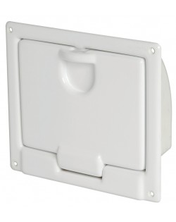 White polished ABS peak, designed for wall mounting 