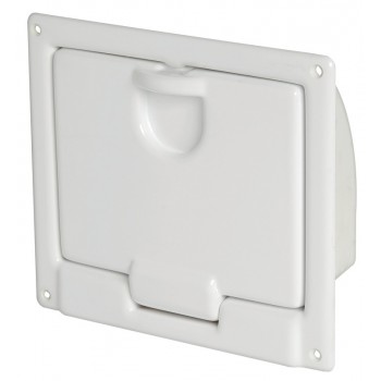 Gavone in ABS bianco lucido per montaggio a parete 