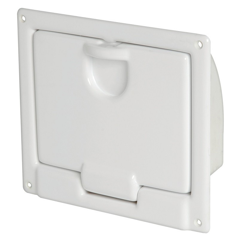White polished ABS peak, designed for wall mounting
