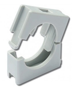 Fastening clip for hoses and cables