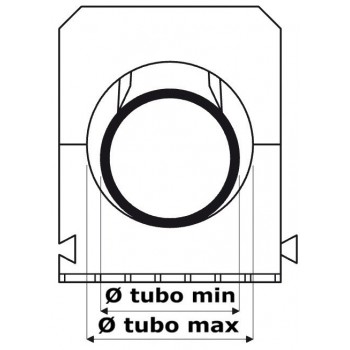 Fascetta per fissaggio tubi e cavi 