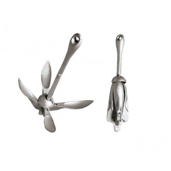 Ancora ad ombrello pieghevole in acciaio zincato