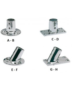 Base e raccordo acciaio inox per pulpito 