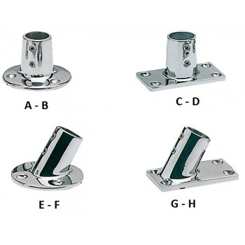 Base e raccordo acciaio inox per pulpito 