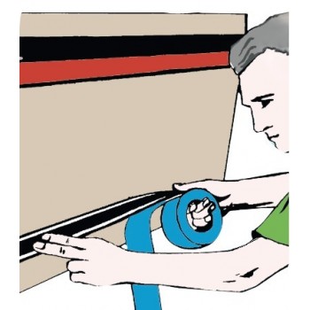 Linea di galleggiamento monocolore a banda unica - BIANCO