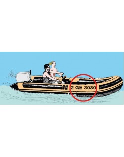 Lettere autoadesive altezza cm 8