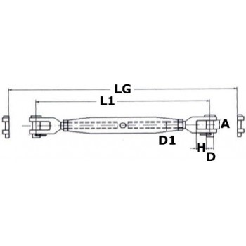Tenditore tornito dalla barra 